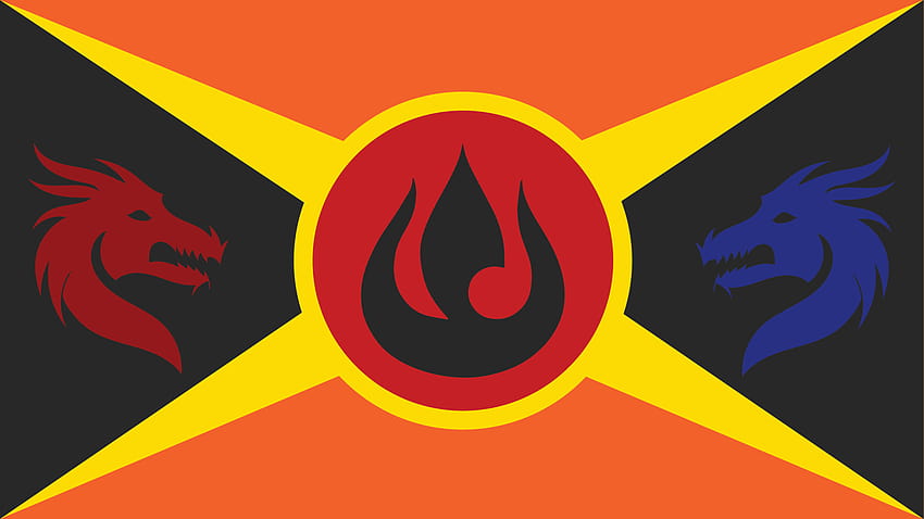 Created a flag for the Fire Nation! : r/TheLastAirbender, fire nation logo HD wallpaper