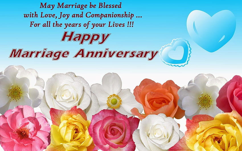 Top 50 Beautiful Happy Wedding Anniversary Wishes, happy marriage day HD  wallpaper | Pxfuel