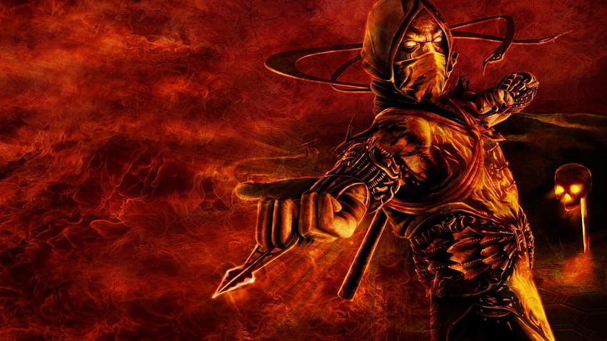 Video games mortal kombat scorpion, scorpion mk9 HD wallpaper