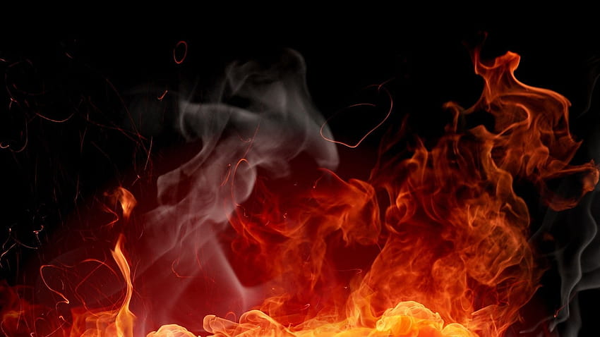 burning fire HD wallpaper