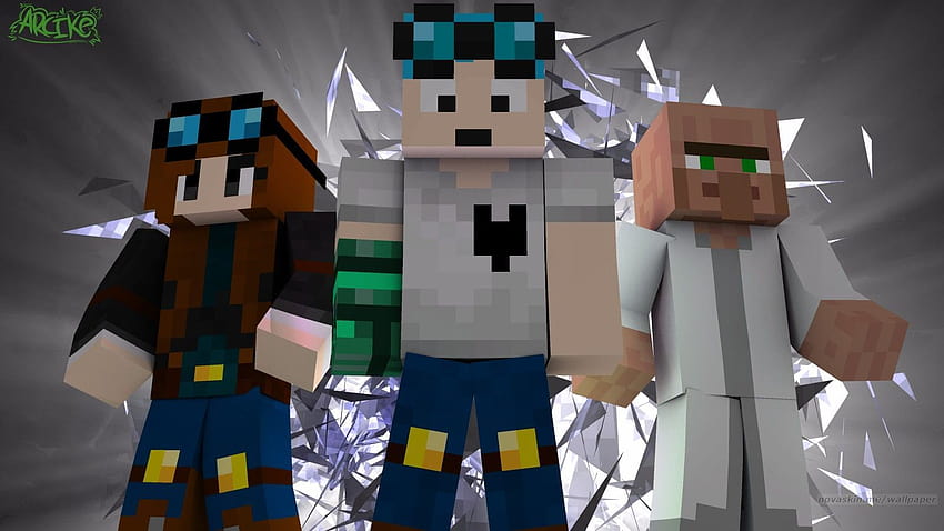 Nova Skin, dantdm-Minecraft HD-Hintergrundbild