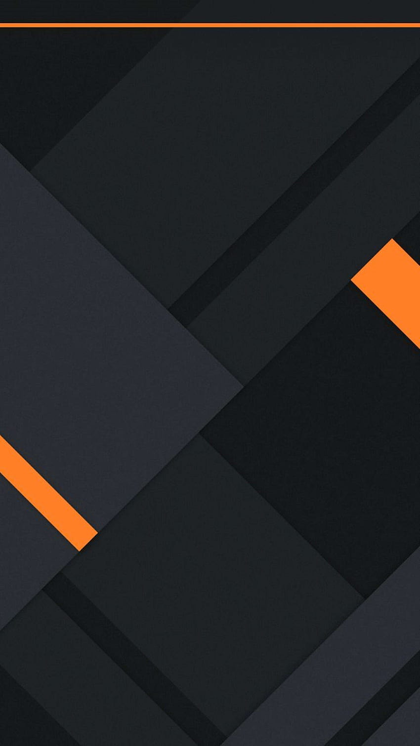Teléfono de ángulo abstracto naranja negro, naranja y negro fondo de pantalla del teléfono