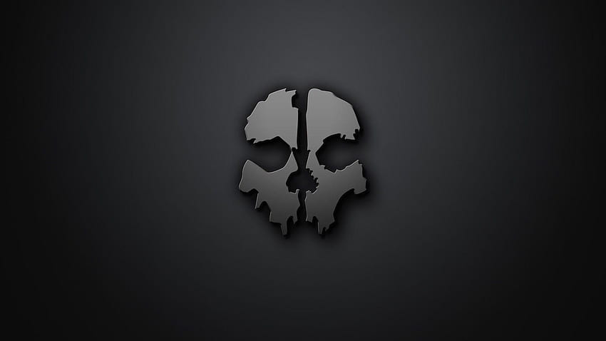 skull, Artwork, Minimalism, Gray Background, Call Of Duty, Call Of, call of duty ghosts HD wallpaper