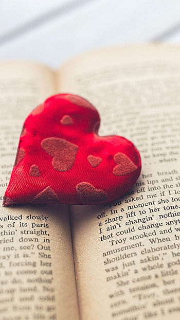 Romantic heart love book read HD wallpapers | Pxfuel