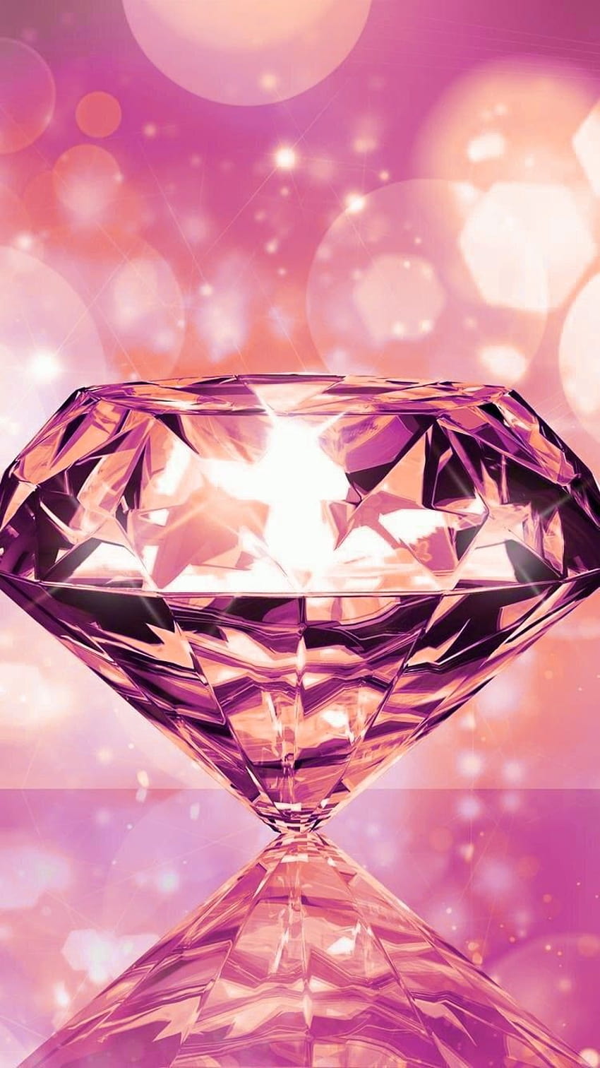 бижу, розово, диамант, сърце, лилаво, магента, кристал, скъпоценен камък, моден аксесоар, бижута, стъкло HD тапет за телефон
