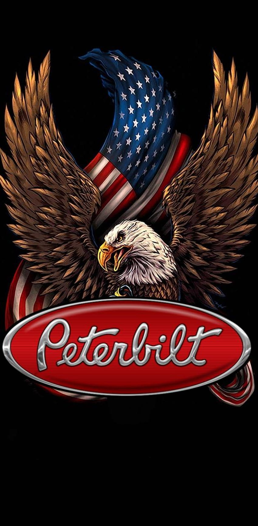 Peterbilt Patriotik oleh BrianK242, logo peterbilt wallpaper ponsel HD