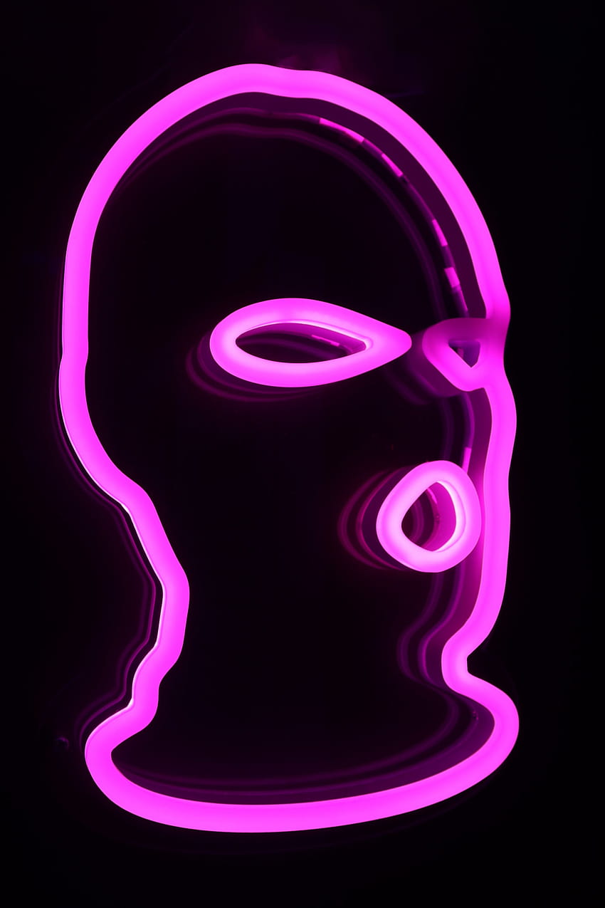 Ski Mask Neon Poster – Limited Fire, ski mask colors HD phone wallpaper