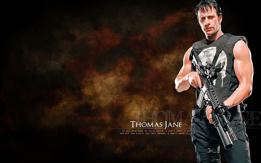 Thomas Jane : Thomas Jane sebagai Frank Castle, film penghukuman Wallpaper HD