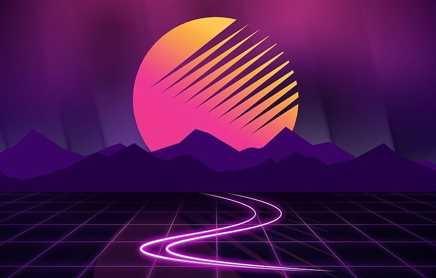 80s Synthwave on Dog, 80s music HD wallpaper