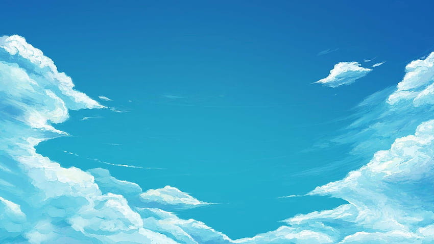 Anime Sky, sky anime HD wallpaper