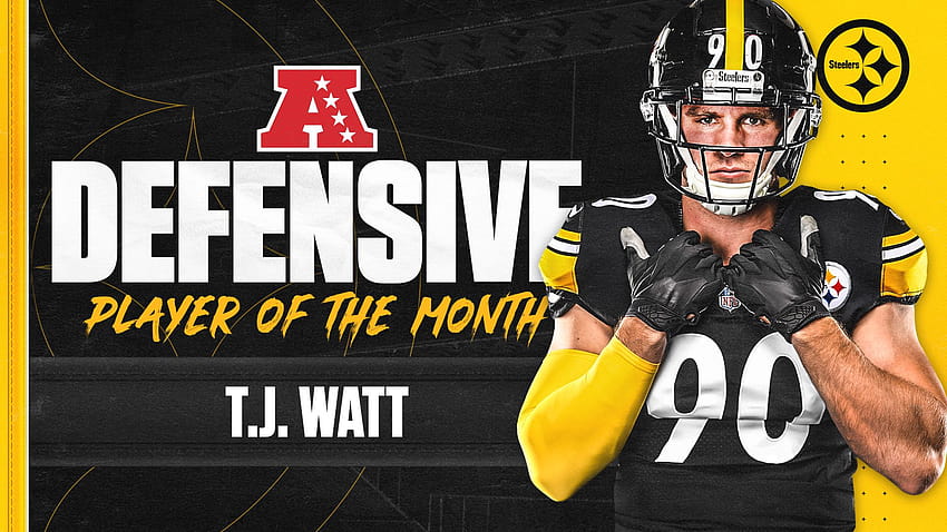T.J. Watt Pittsburgh Steelers Player of The Month HD wallpaper