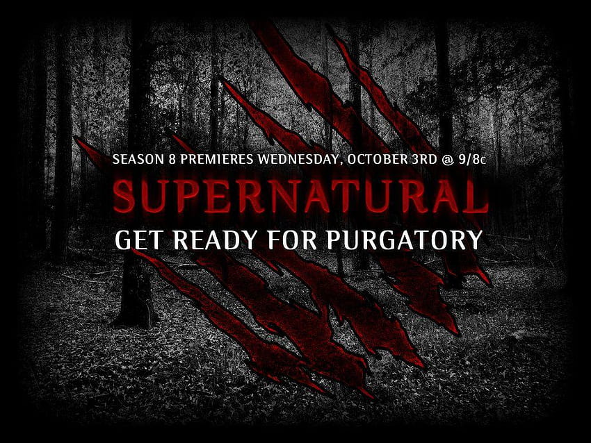 s sobrenaturales del purgatorio de la temporada 8 de spntfw, sobrenatural fondo de pantalla