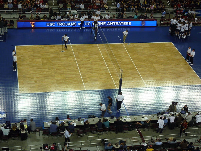 volleyball court HD wallpaper