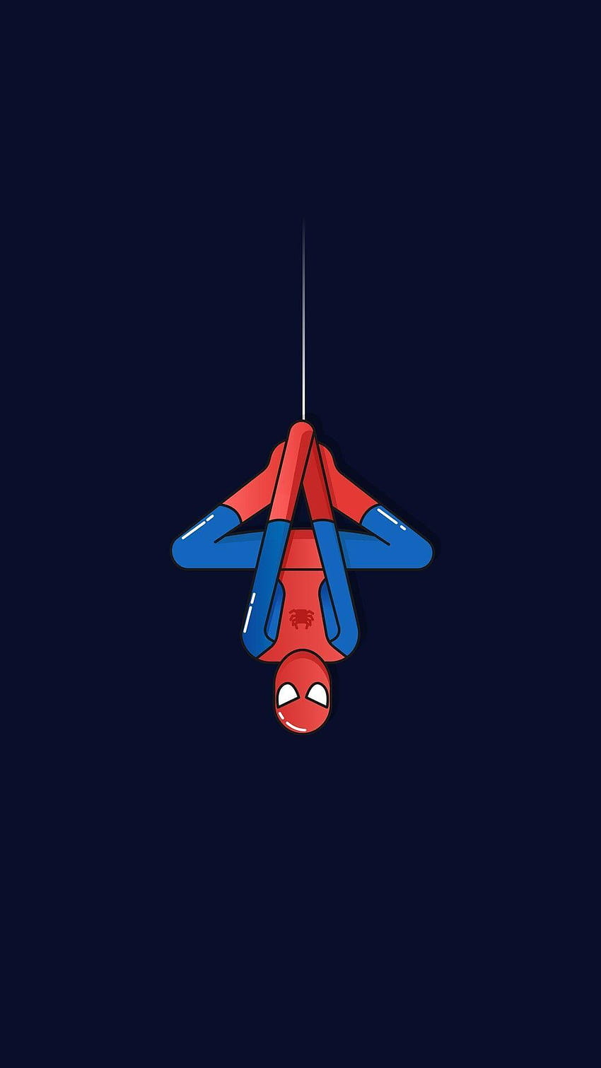 Spider Man Minimal iPhone, uomo ragno minimalista Sfondo del telefono HD