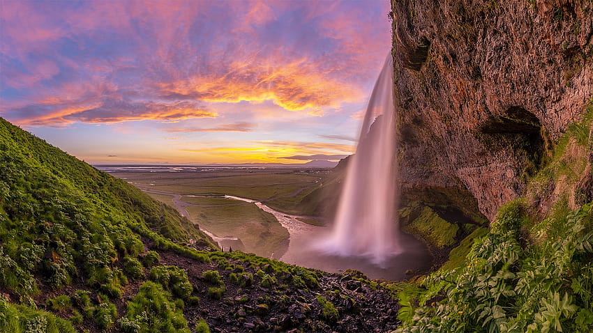 World / Iceland, seljalandsfoss waterfall iceland HD wallpaper