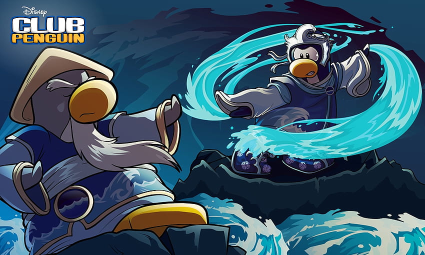 Club Penguin Card Jitsu Water HD wallpaper