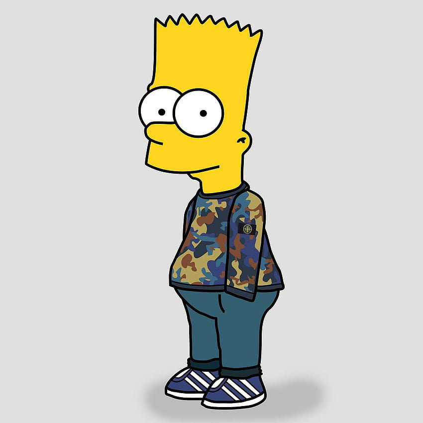Bart kasual, kartun kasual wallpaper ponsel HD