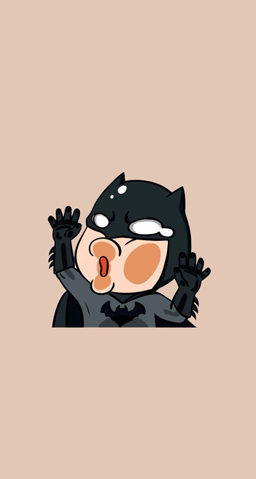 Baru saja menampar Batman yang lucu di layar Anda, iphone kartun batman wallpaper ponsel HD