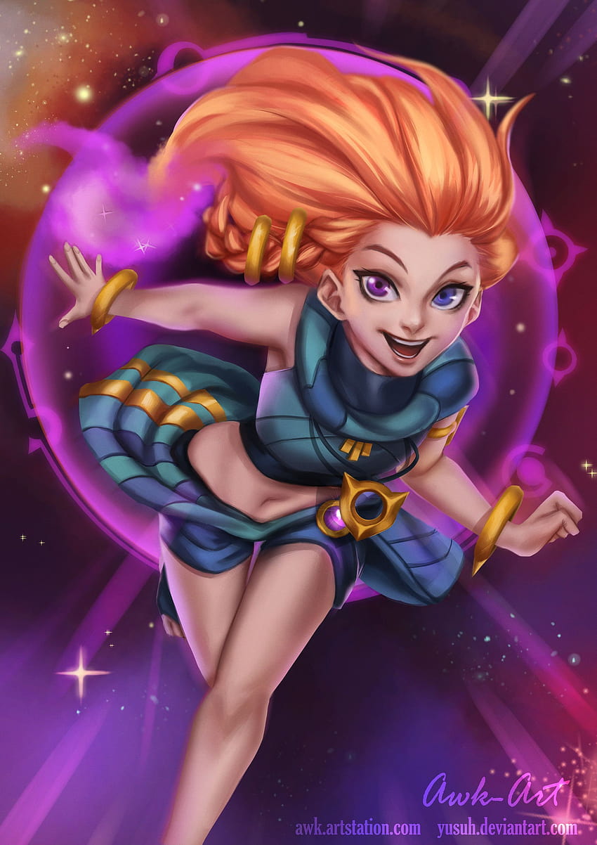 Zoe by awk Backgrounds Fan Art Artwork League of, league of legends zoe ...