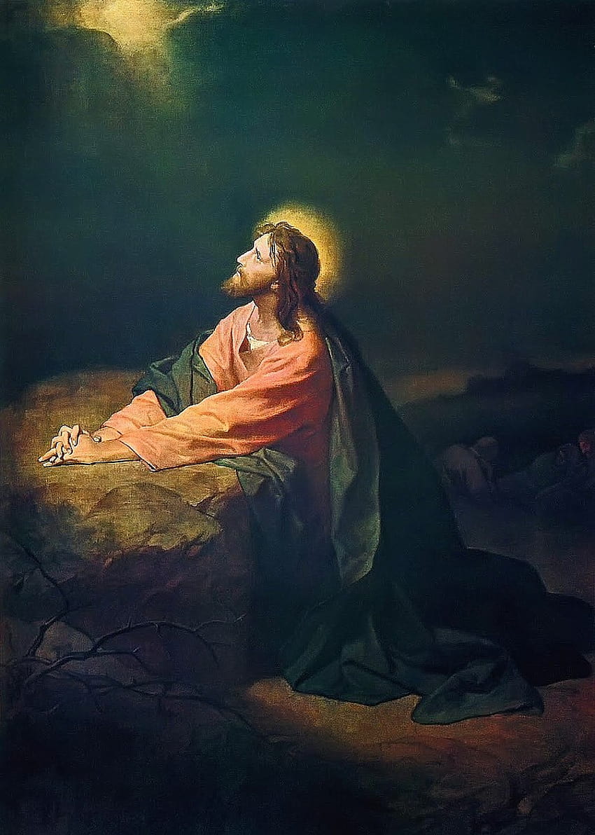 Agonia nell'orto, Gesù prega Sfondo del telefono HD