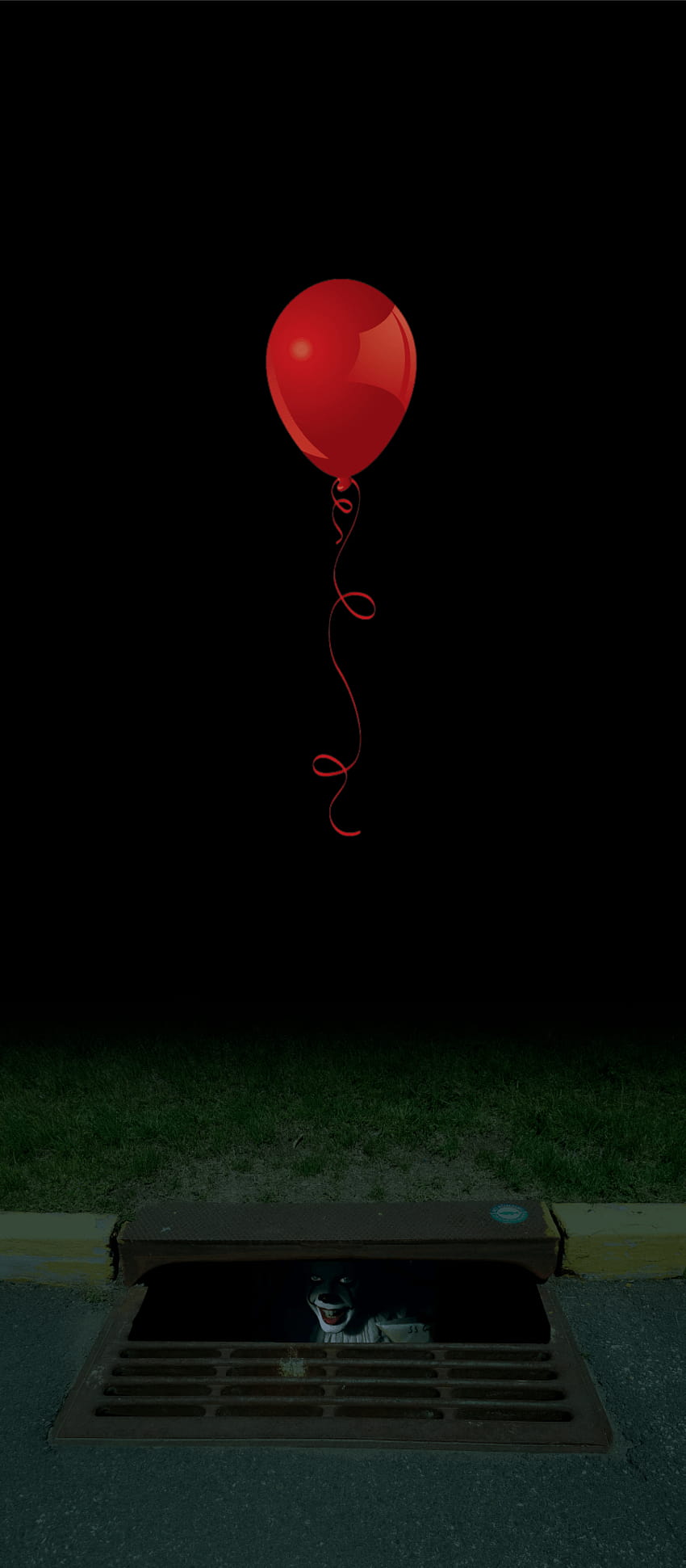 Balão vermelho Pennywise e envoltório de porta de esgoto, iphone pennywise Papel de parede de celular HD