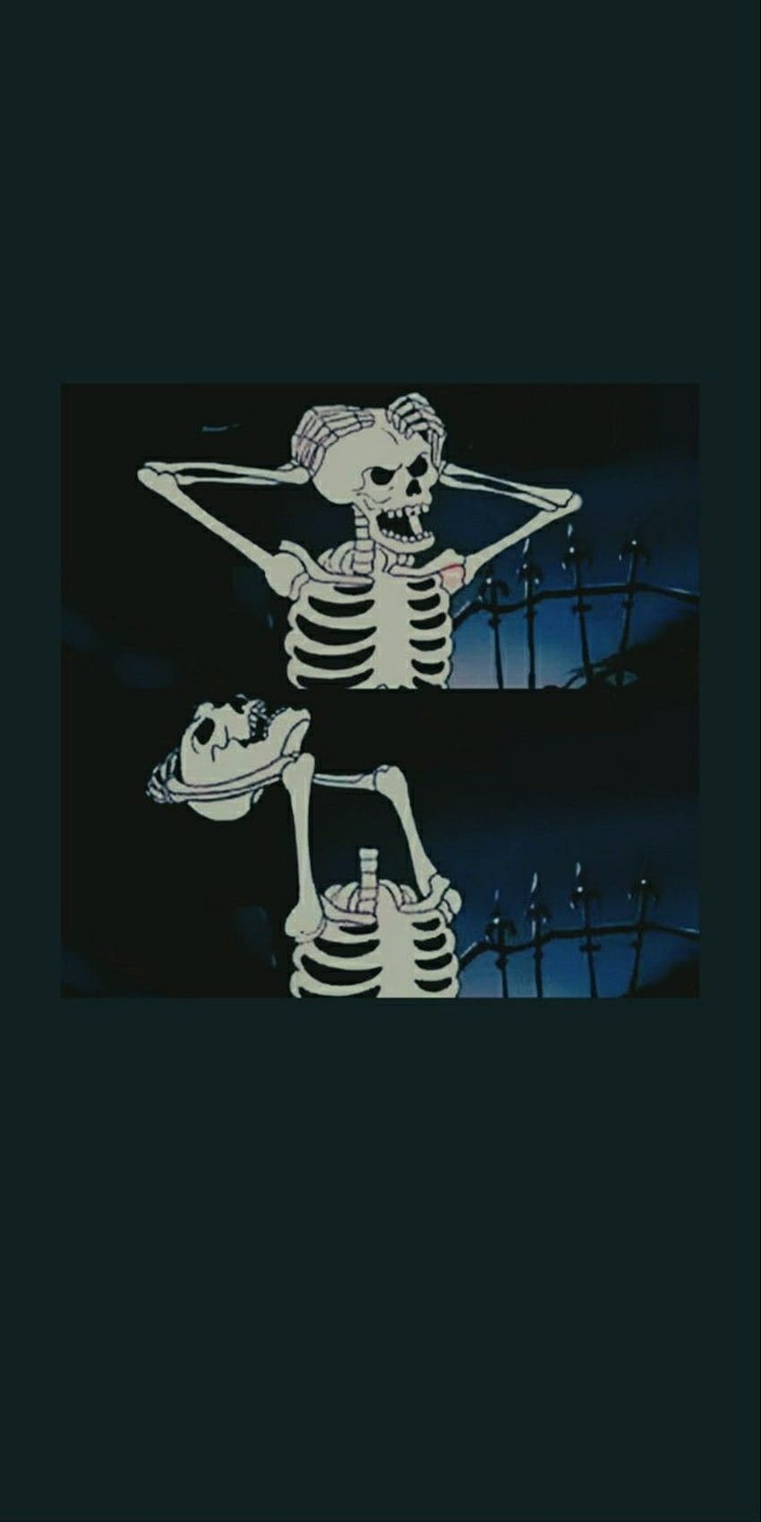 Skull Tumblr publicado por Sarah Thompson, esqueleto triste fondo de pantalla del teléfono