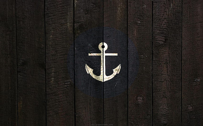 Black Nautical Anchor Presentation Backgrounds for Powerpoint Templates, black anchor HD wallpaper