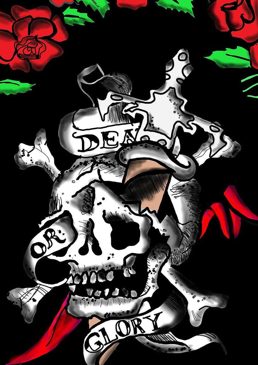 Ed Hardy  Ed Hardy Photo 21096863  Fanpop  Ed hardy tattoos Ed hardy  designs Skull wallpaper
