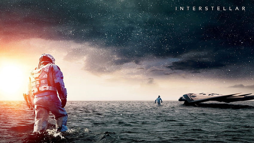 : море, превозно средство, филми, астронавт, космически кораб, Гледайки в далечината, Арктика, Междузвезден филм, океан, вълна, екранна , компютър 3840x2160 HD тапет