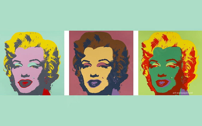 Seni Pop Marilyn Monroe Andy Warhol Wallpaper HD