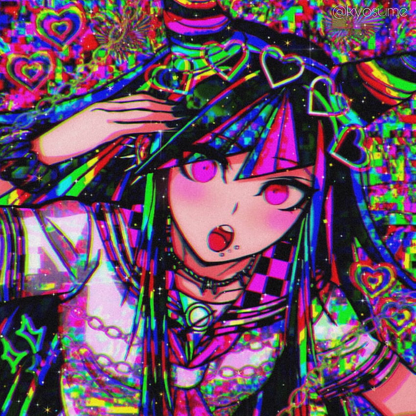 ⋯ Ibuki Mioda ♡, Glitchcore Ibuki Hd Phone Wallpaper 