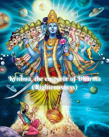 Vishnu Virat Swaroop | Lord krishna images, Hindu gods, Vishnu