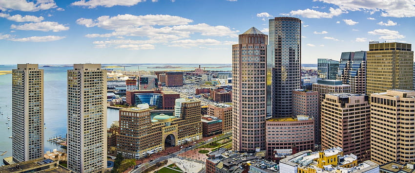 3440x1440 Usa, Cityscape, Boston, Massachusetts HD wallpaper