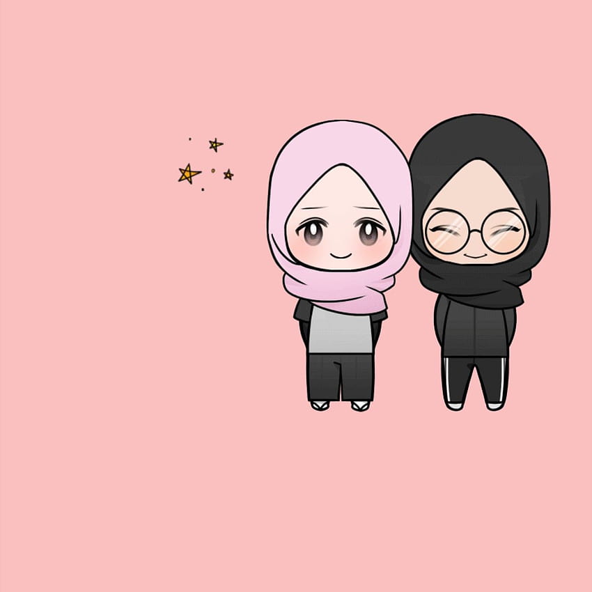 Friendship unnie doll cute kawaii hijabis hijab, jilbab HD phone wallpaper