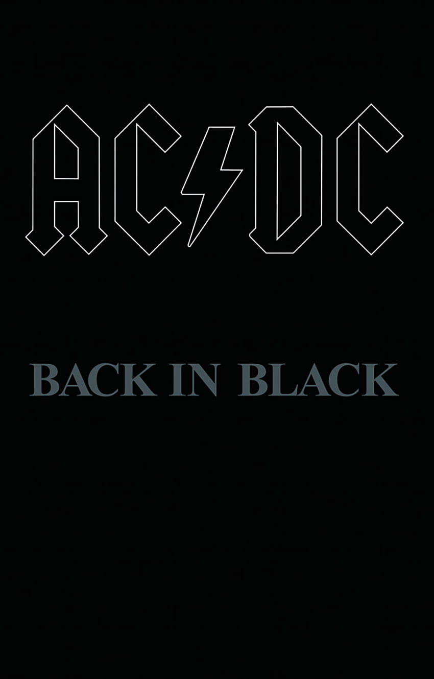 AC DC Back In Black Papel de parede de celular HD