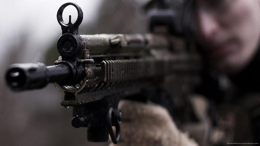FN SCAR, gun HD wallpaper