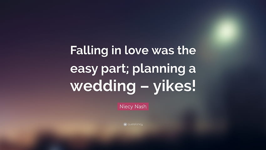 Niecy Nash Quote: “Falling in love was the easy part; planning a wedding – yikes!” HD wallpaper