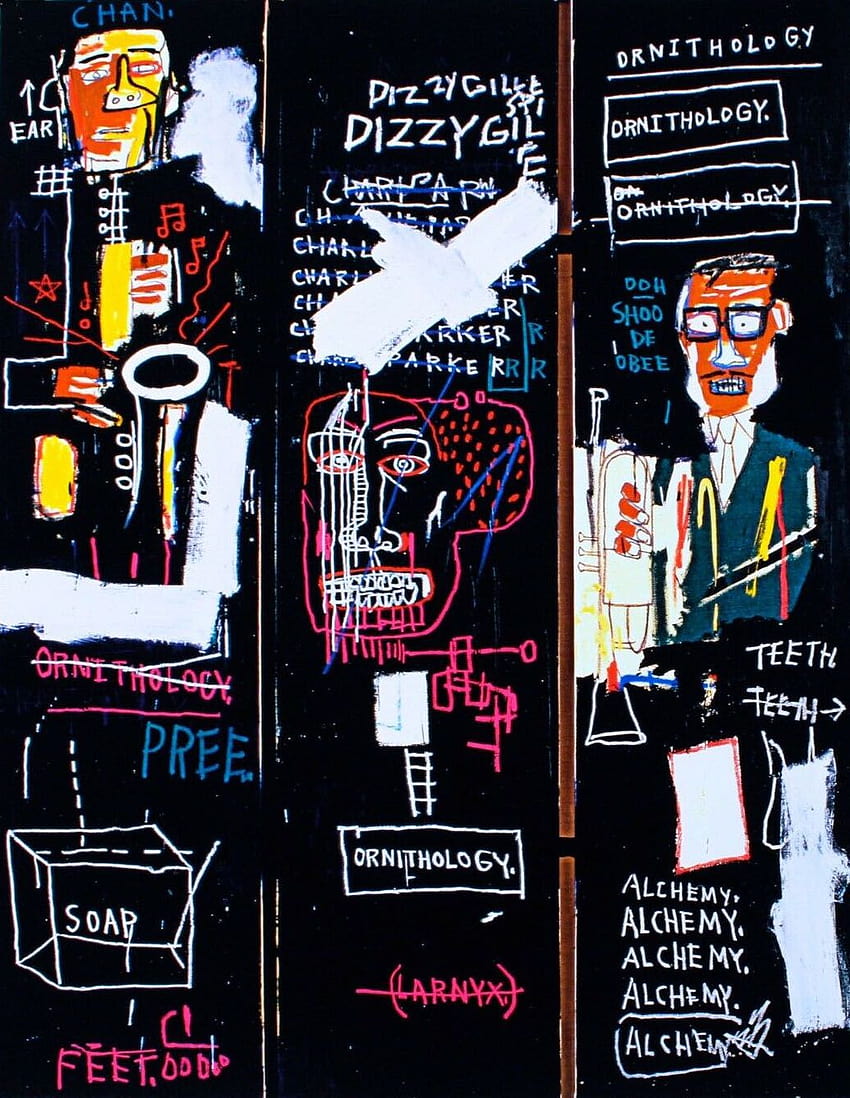 Vogel-Kunst-Ölgemälde-Online-Shopping, Vogel auf Geld-Basquiat-Telefon HD-Handy-Hintergrundbild