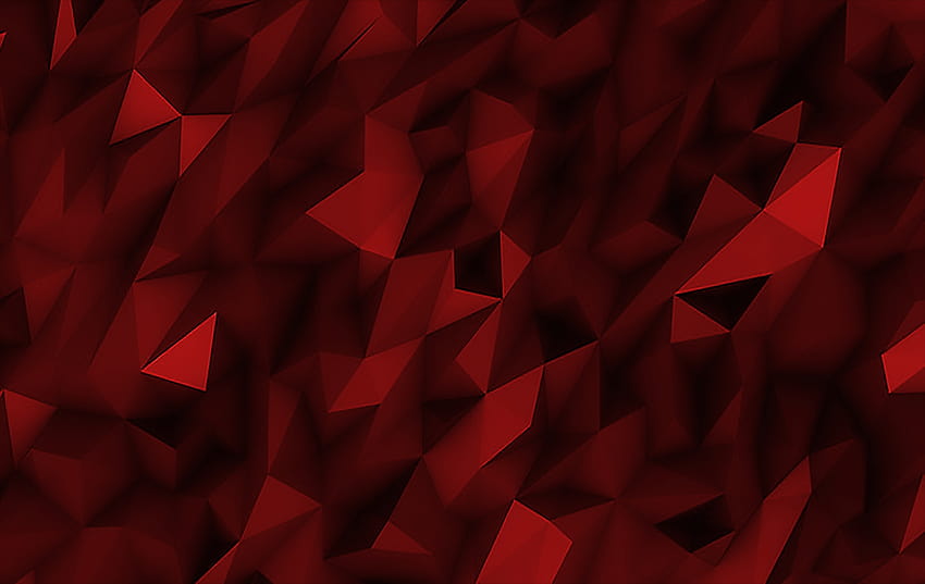 Crimson Crystal, red crystal HD wallpaper