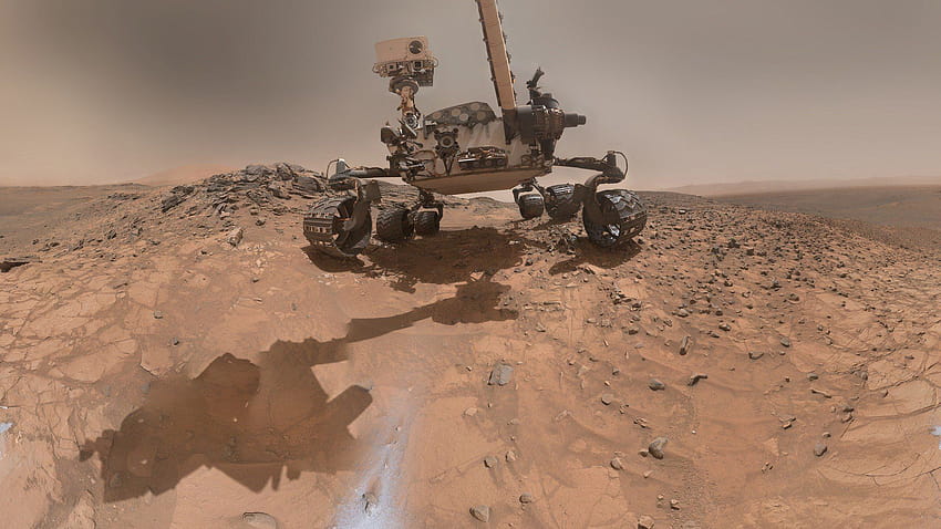 Curiosity Rover Селфи с ръка, марсоход HD тапет