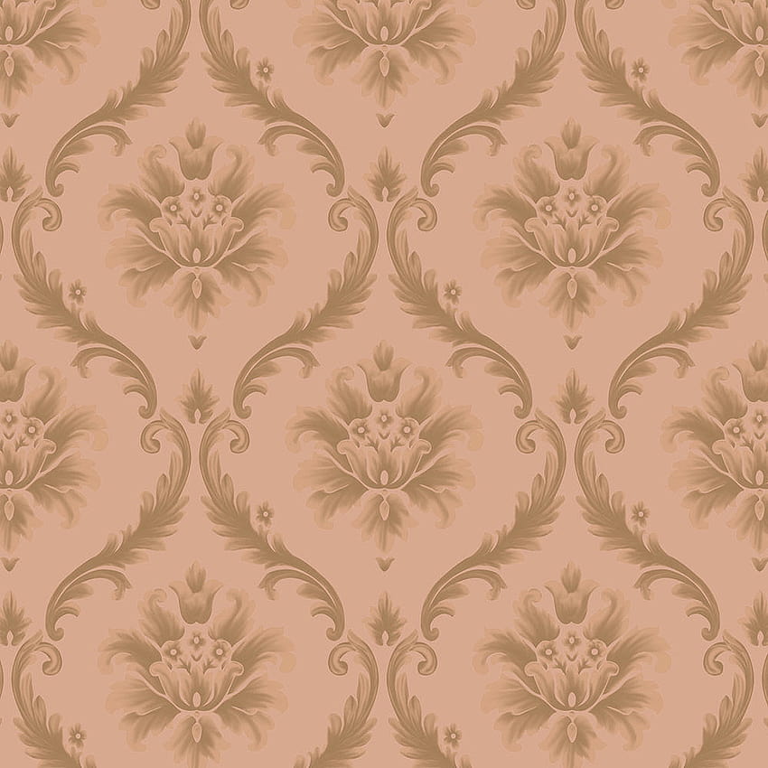 Wholesale Classic Wall Paper Wall Damask Golden Floral HD phone wallpaper