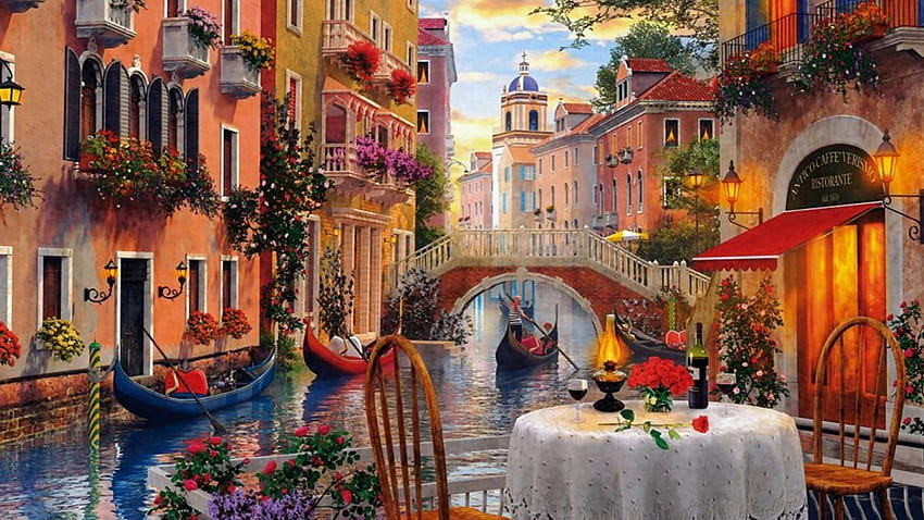 Italie Peintures, art italien Fond d'écran HD