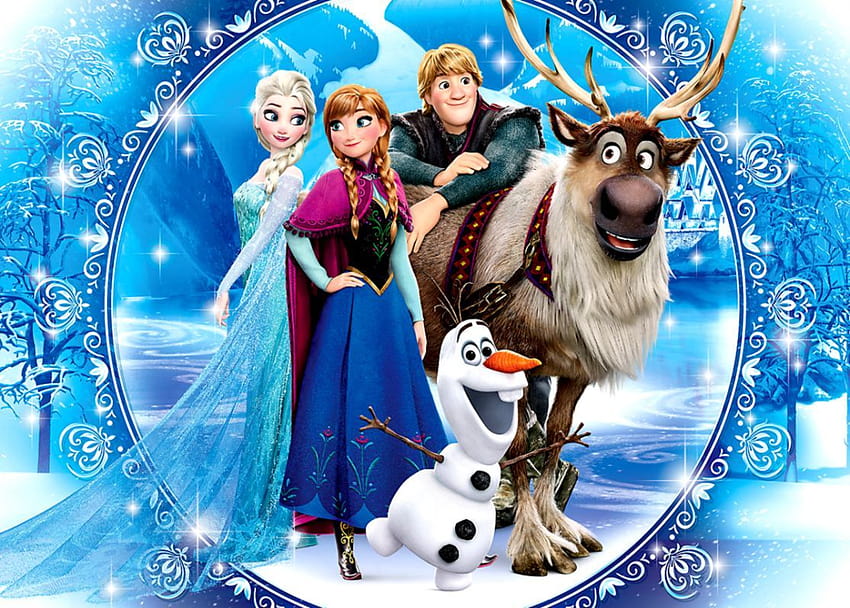 Disney Christmas Frozen, замразена Коледа HD тапет