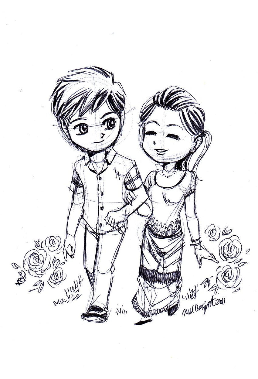 Sketch Drawing Of Couple Cute Love Drawings Pencil Art easy pencil sketch  HD wallpaper  Pxfuel