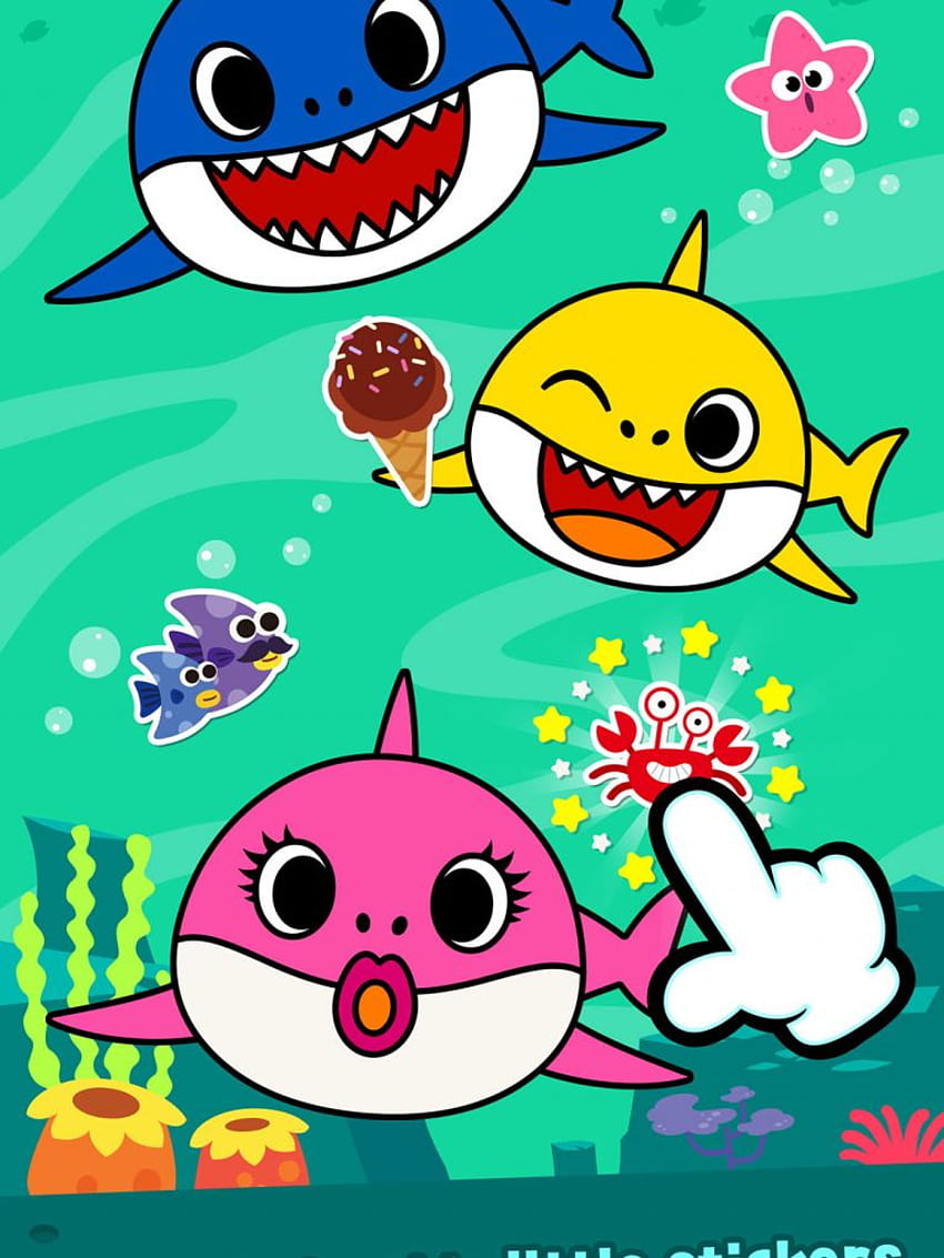 Amazoncom Pinkfong Baby Shark Книжка за оцветяване Appstore [1080x1920] за вашия, мобилен телефон и таблет HD тапет за телефон