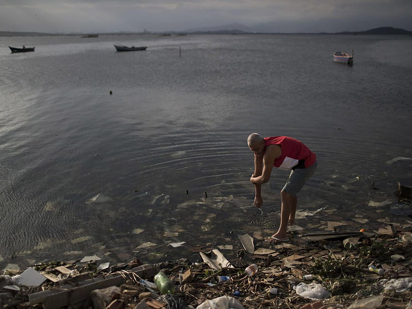 Rio 2016 : Les nageurs doivent ingérer seulement trois cuillères à café de pollution de l'eau Fond d'écran HD