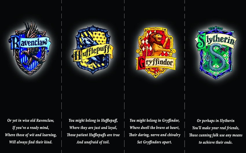harry potter hufflepuff logotipos gryffindor hogwarts slytherin ravenclaw 1584 × 1049 Arte fondo de pantalla