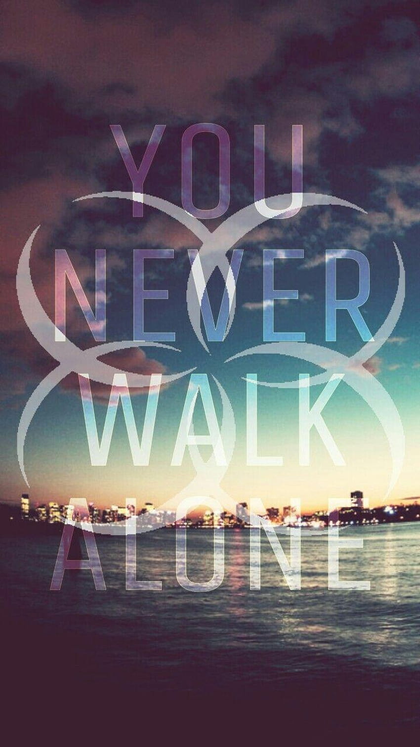 7 You'll Never Walk Alone, bts escrito Papel de parede de celular HD