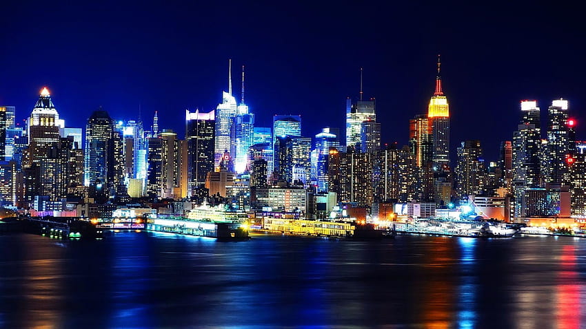 40 New York City /Backgrounds, miami skyline HD wallpaper