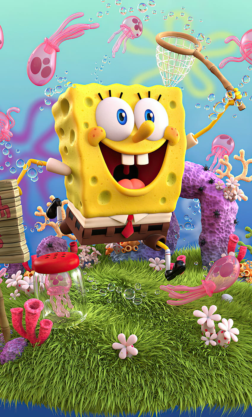 1280x2120 SpongeBob Kanciastoporty 2020 iPhone, Tła i SpongeBob 3d Tapeta na telefon HD